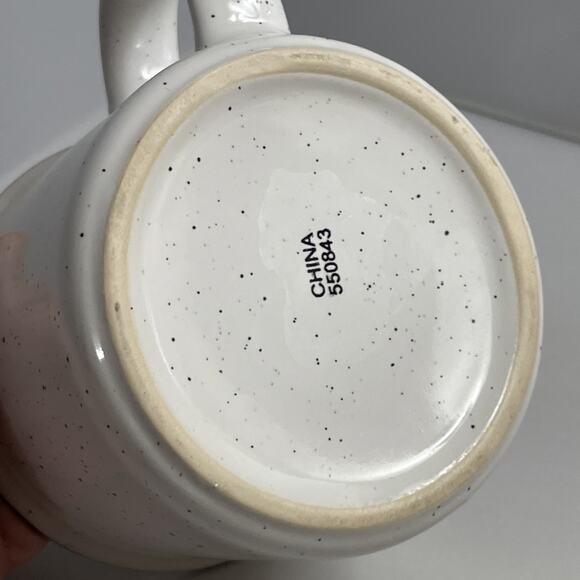 KAHLUA‎ Ceramic Coffee Stoneware Style Mug 16 Oz White Speckled - Picture 7 of 7